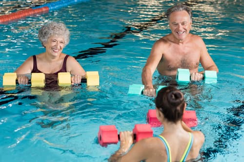 How does age affect swimming