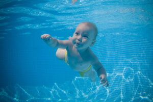 What do babies learn in swimming lessons